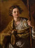 Domenico Fetti, Adonis, c. 1613, oil on canvas; carved and gilded Rocaille frame (Vienna, c. 1730/40)
