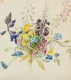 Moritz Michael Daffinger, Bouquet of flowers, watercolour on paper; framed