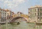 Antonietta Brandeis, Venice, view of the Rialto Bridge