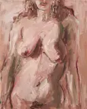 Georg Eisler, Nude, 1993, oil on canvas; framed