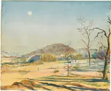 Oskar Laske, Neuwaldegg, watercolour on paper; framed