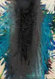 Arnulf Rainer, Untitled, mixed media on Schoellershammer drawing board, mounted on panel; framed