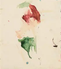 Martha Jungwirth, Der Chinese des Schmerzes, 1988, watercolour on paper; framed