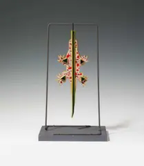 Eidechse by Kiki Kogelnik, 1986, glazed ceramic, metal, wood, sold Jun 2024