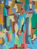 Hubert Schmalix, Christus I, 1992, oil on canvas; unframed
