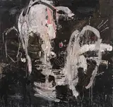 Franco Kappl, Untitled, 1997, mixed media, collage on canvas; unframed