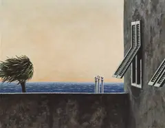 Gerhard Gepp, Ausblick, 1989, acrylic on canvas