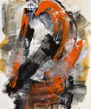 Eva Kaiser, Adams Kraft, 2019, mixed media on canvas; unframed