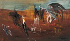 Soshana Afroyim, Africa I., 1963, oil on canvas; unframed