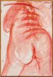 Adolf Frohner, Untitled, 1991, mixed media on paper, on canvas; framed