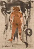 Adolf Frohner, Untitled, 1982, mixed media on canvas; framed