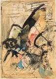 Untitled by Hans Staudacher, mixed media on paper; unframed, sold Jun 2024