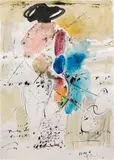 Untitled by Hans Staudacher, mixed media on paper; framed, sold Jun 2024