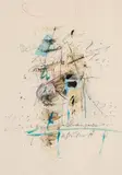 Fleckenposie by Hans Staudacher, 1999, mixed media on paper; framed, sold Jun 2024