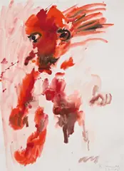 Untitled by Otto Muehl, 1985, watercolour on paper; framed, offered Jun 2024