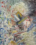 Linde Waber, Untitled, 1996, oil on canvas; framed