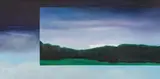 Martin Schnur, Stadtrand, weisses Haus, 2005, oil on canvas; unframed