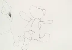 Sevda Chkoutova, teddy_029" (from the series "24h"), 2010, India ink on paper; framed