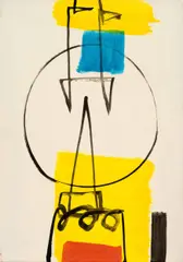 Gottfried Fabian, Untitled, 1967, oil on canvas; framed