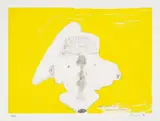 Maria Lassnig, Kopf mit Ohren, 1999, print; framed