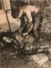 Ludwig Hoffenreich, Otto Muehl, Materialaktion Nr. 1, 1963, photograph; unframed