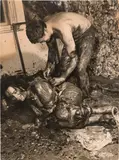 Ludwig Hoffenreich, Otto Muehl, Materialaktion Nr. 1, 1963, photograph; unframed