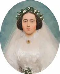 Gustav Klimt, Marie Kerner von Marilaun as Bride, 1891-1892, oil on canvas; framed