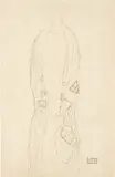 Gustav Klimt, Study for the Portrait of Fräulein Lieser, 1917, pencil on paper; framed