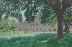 Franz Hohenberger, Villa Wittgenstein, 1902, mixed media on paper; framed