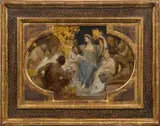 Alois Hans Schram, Allegory of summer (sketch of the ceiling), oil on cardboard; framed