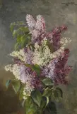 Adele Walter, Lilac bouquet, 1901, oil on canvas; framed