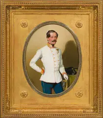 Wilhelm Richter, Portrait of a man, 1887, oil on cardboard; framed