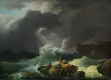 A. Karner, Shipwreck, 1820, oil on canvas; framed