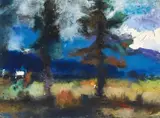 Karl Stark, Landscape with trees