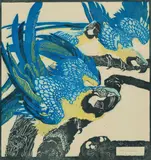 Ludwig Heinrich Jungnickel, Three blue macaws ("Schönbrunner Tiertypen")