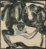 Ludwig Heinrich Jungnickel, Macaque monkeys ("Schönbrunner Tiertypen")