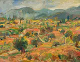 Wilhelm Kaufmann, Provence, oil on hardboard; framed