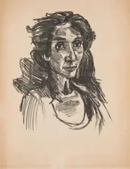 Oskar Kokoschka, Recha, 1921, lithograph on paper; unframed
