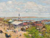 Moritz Coschell, View of Odessa, 1918, oil on plywood; framed