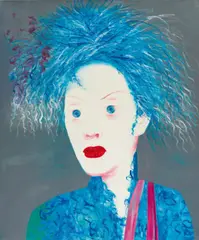 Mao Tongqiang, Wig no. 21, 2005, oil on canvas; unframed