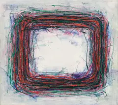 Drago J. Prelog, Kleines Umlaufabenteuer, 1992, acrylic on canvas; framed