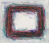 Drago J. Prelog, Kleines Umlaufabenteuer, 1992, acrylic on canvas; framed