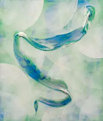 Stanley W. Casselman, Untitled, acrylic on polyscreen on linen; unframed