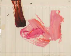 Martha Jungwirth, Untitled, 2017, oil on paper; framed
