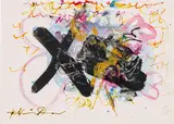 Untitled by Hans Staudacher, mixed media on coated paper; framed, sold Mar 2024