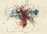 Untitled by Hans Staudacher, mixed media on paper; framed, sold Mar 2024