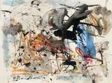 Untitled by Hans Staudacher, 1965, mixed media on paper; framed, sold Mar 2024