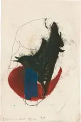 Peter Krawagna, Untitled, 1990, mixed media on paper; unframed