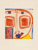 Friedensreich Hundertwasser, Watercolour from "La Lune en Rodage