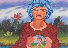 Robert Zeppel-Sperl, Untitled, mixed media on cardboard; unframed